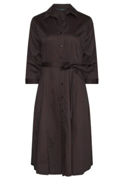 M&Co Chocolate Brown Tie Waist Shirt Dress -M&Co Sales Store 005e6f70 9389 4d 550388 X scaled