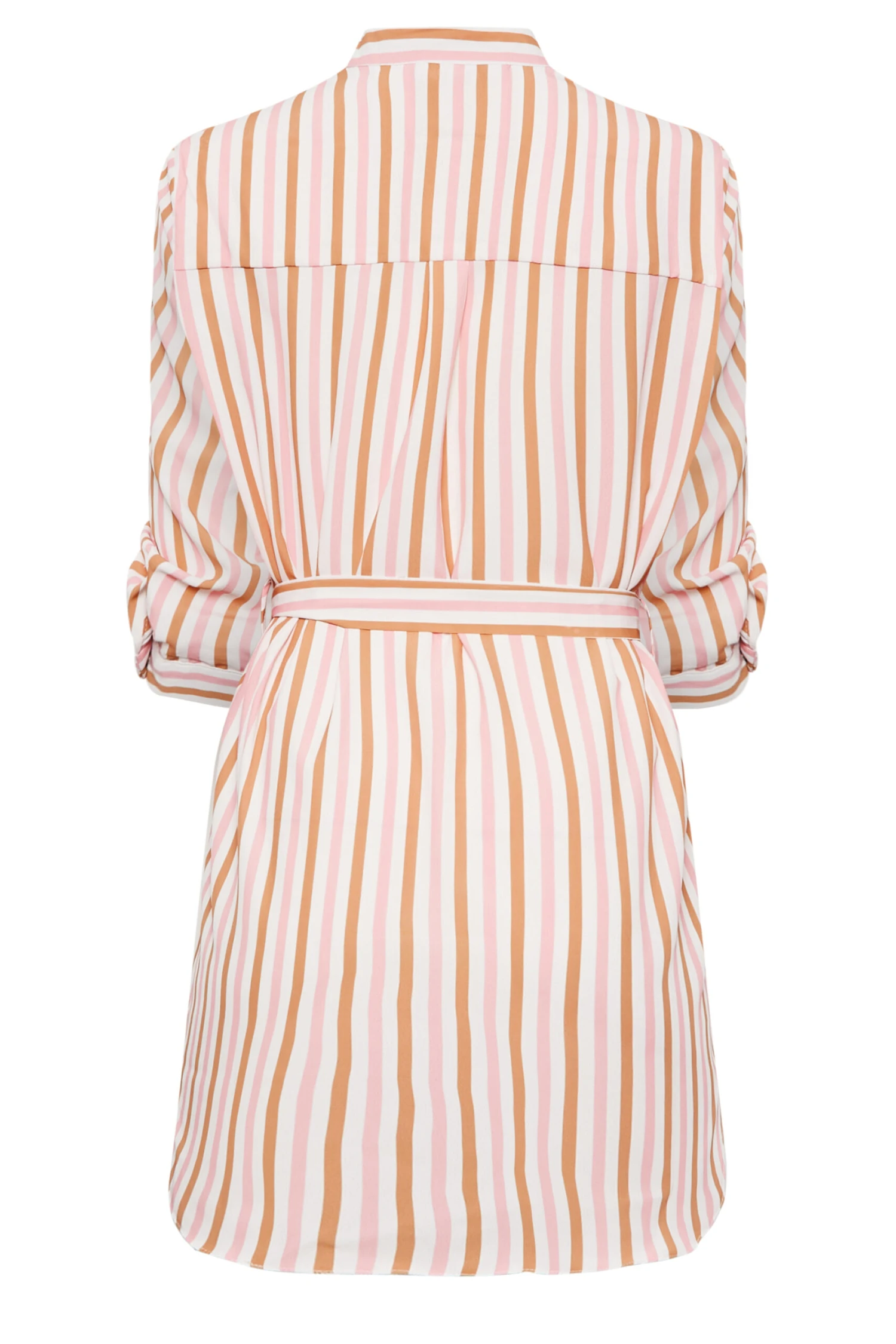 M&Co White & Pink Stripe Tie Waist Blouse 8 M&Co White & Pink Stripe Tie Waist Blouse - Image 8