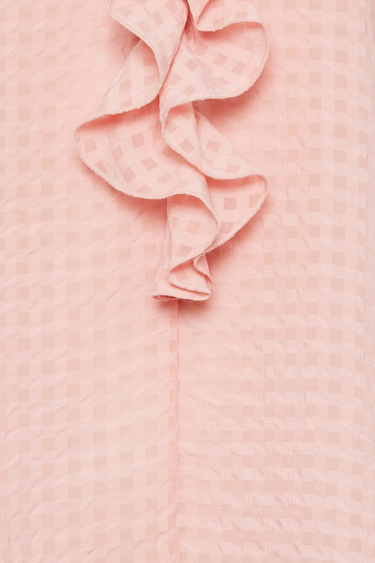 M&Co Pink Gingham Frill Front Blouse 5 M&Co Pink Gingham Frill Front Blouse - Image 5