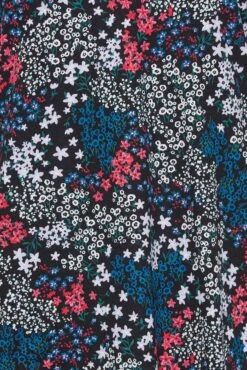 M&Co Black Ditsy Print Notch Neck Cotton T-Shirt -M&Co Sales Store 02514194 7bf1 4a 500212 Z scaled