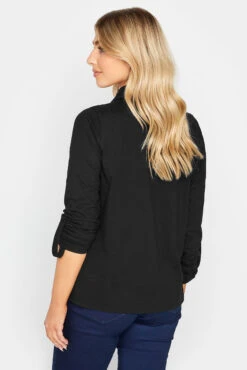 M&Co Black Cotton Shirt -M&Co Sales Store 03020849 4617 48 500221 C scaled