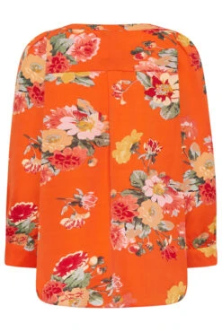 M&Co Orange Floral 3/4 Sleeve Blouse 13 M&Co Orange Floral 3/4 Sleeve Blouse -M&Co Sales Store 04b91346 da98 4f 550485 Y scaled