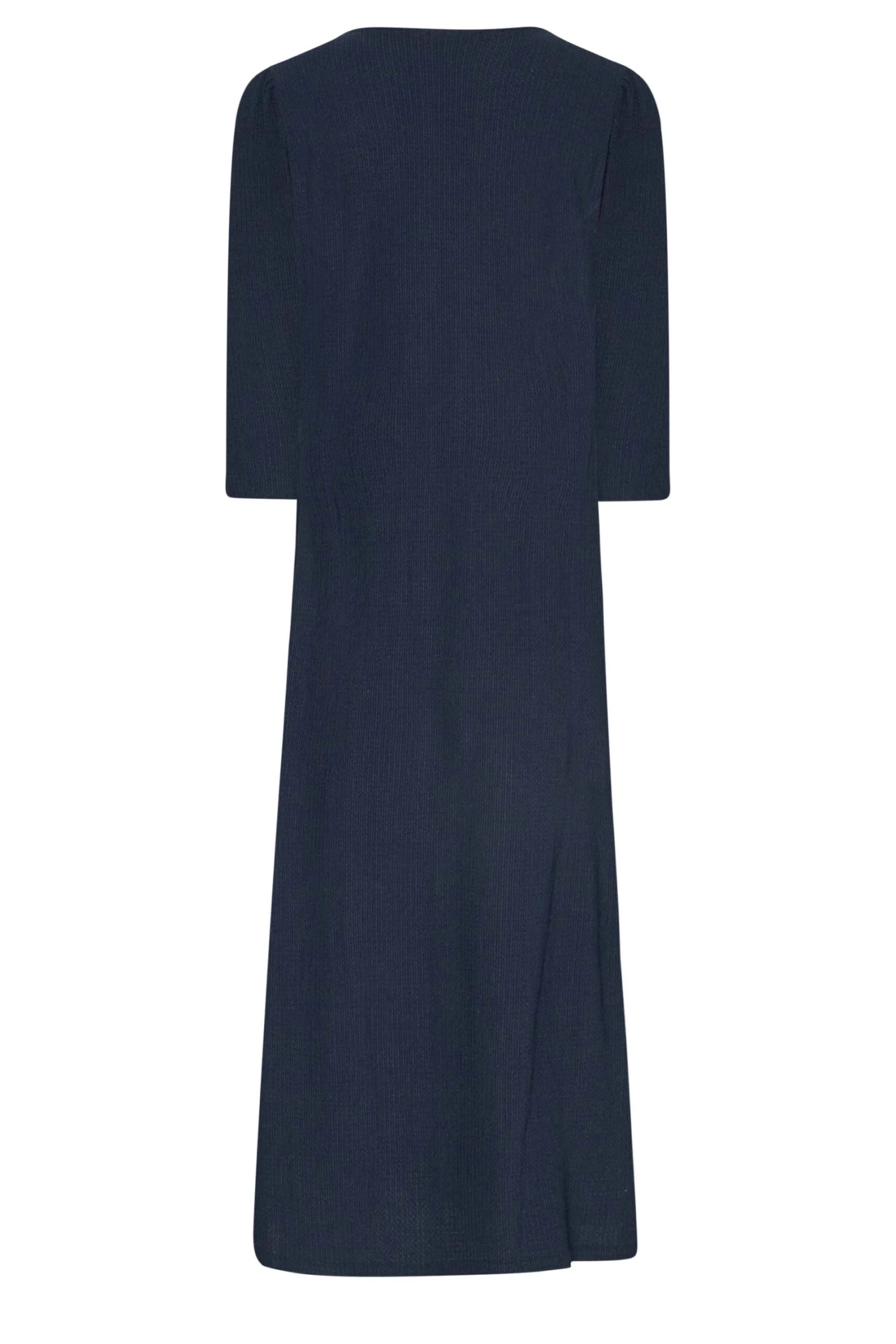 M&Co Navy Blue Textured Button Through Dress 7 M&Co Navy Blue Textured Button Through Dress - Image 7