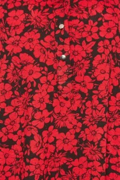 M&Co Red Floral Half Placket Jersey Shirt -M&Co Sales Store 058a1062 6ea1 4a 550524 Z scaled