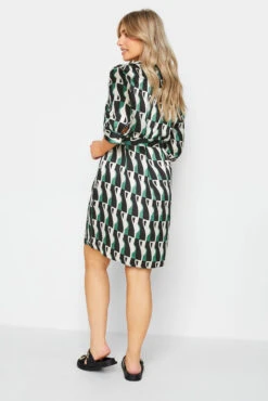 M&Co Black Geometric Print Tie Tunic Shirt Dress -M&Co Sales Store 0599fece 977e 4e 550609 C scaled