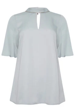 M&Co Light Blue Embellished Neck Keyhole Blouse -M&Co Sales Store 06149ce7 fd07 44 550307 X scaled