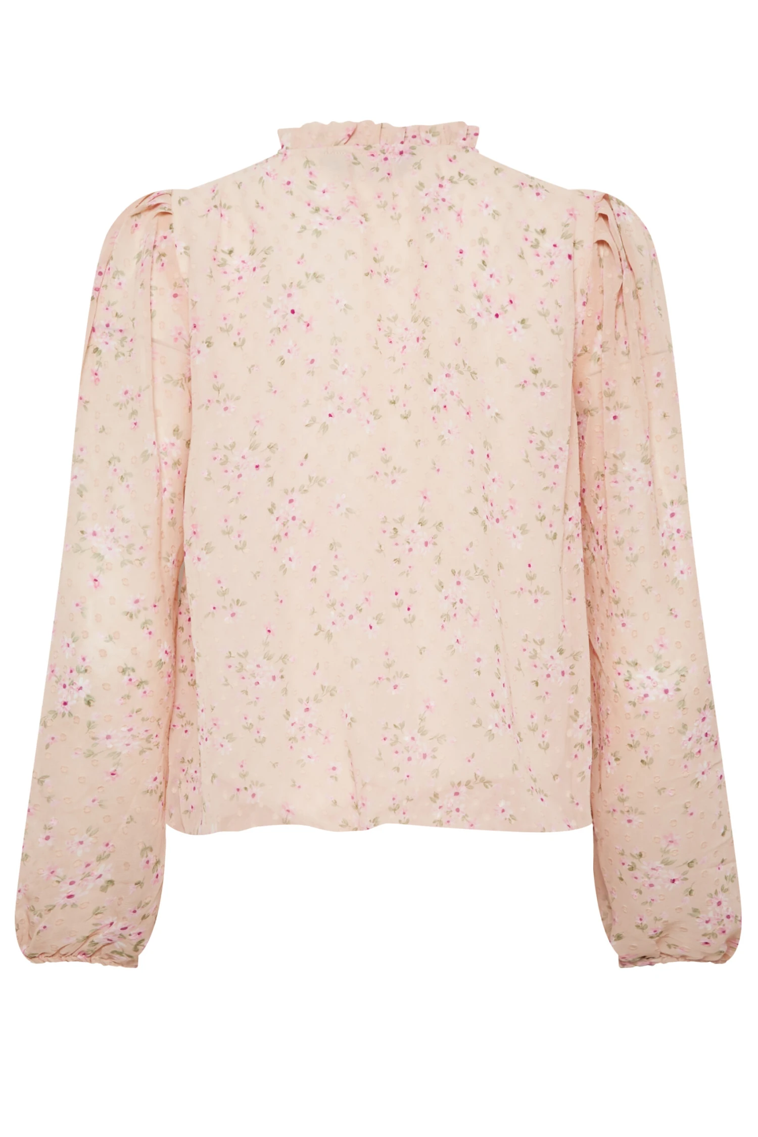 M&Co Pink Floral Print Tie Neck Blouse 7 M&Co Pink Floral Print Tie Neck Blouse - Image 7