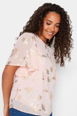 M&Co Light Pink Floral Shimmer Blouse 9 M&Co Light Pink Floral Shimmer Blouse -M&Co Sales Store 06a0cf5e a96d 40 550166 D scaled