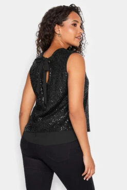 M&Co Black Sequin Tie Back Top 9 M&Co Black Sequin Tie Back Top -M&Co Sales Store 06cf2fe1 77a4 46 550037 C scaled
