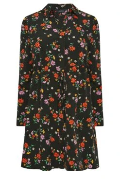 M&Co Black Floral Print Tie Waist Tunic Shirt -M&Co Sales Store 07fe8231 f84b 4a 550033 X scaled