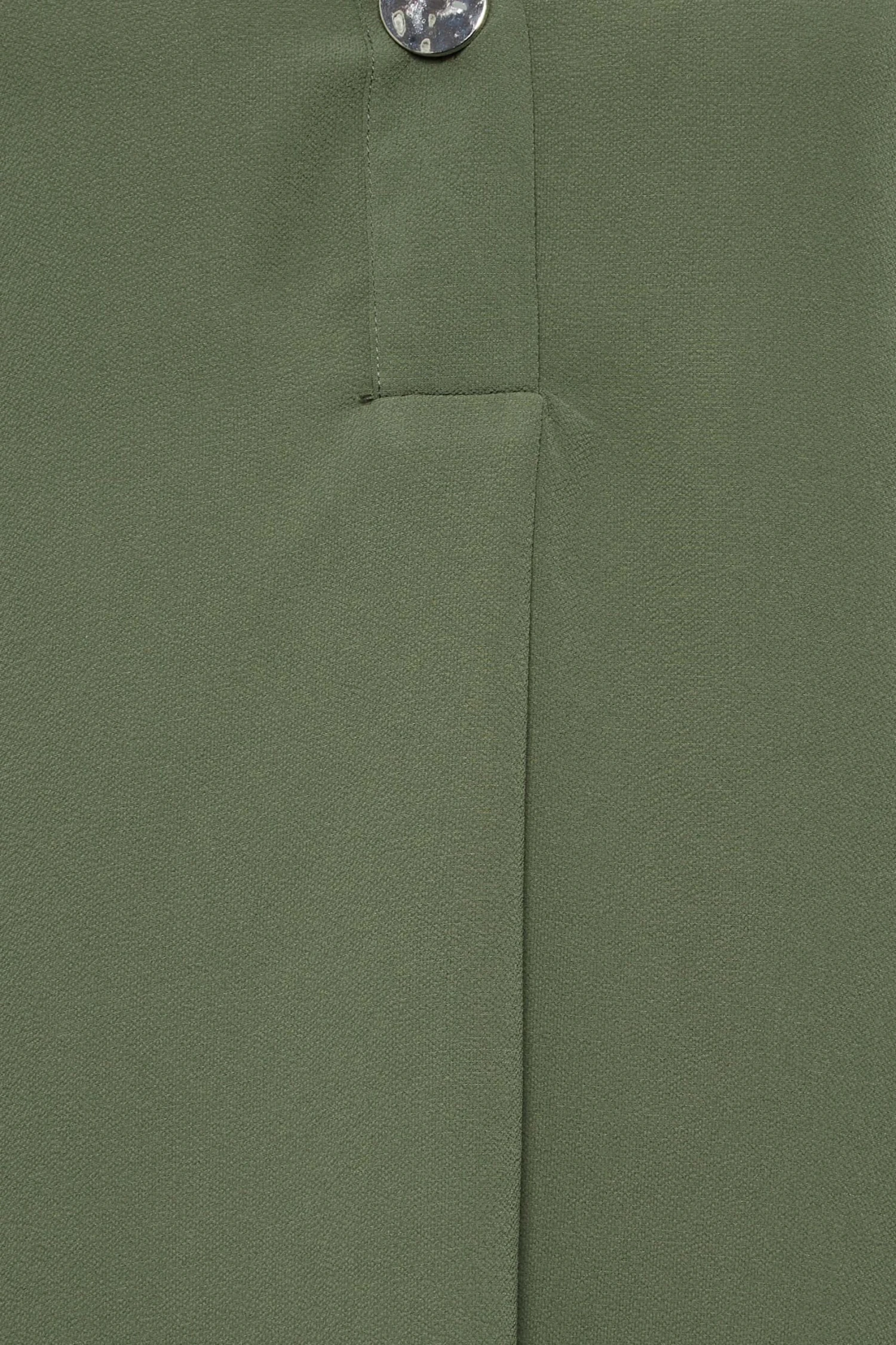M&Co Khaki Green Statement Button Tab Sleeve Shirt 5 M&Co Khaki Green Statement Button Tab Sleeve Shirt - Image 5