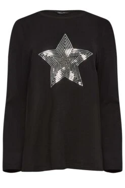 M&Co Black Sequin Star Soft Touch Jumper 12 M&Co Black Sequin Star Soft Touch Jumper -M&Co Sales Store 096f7379 c5c8 4e 500315 X scaled