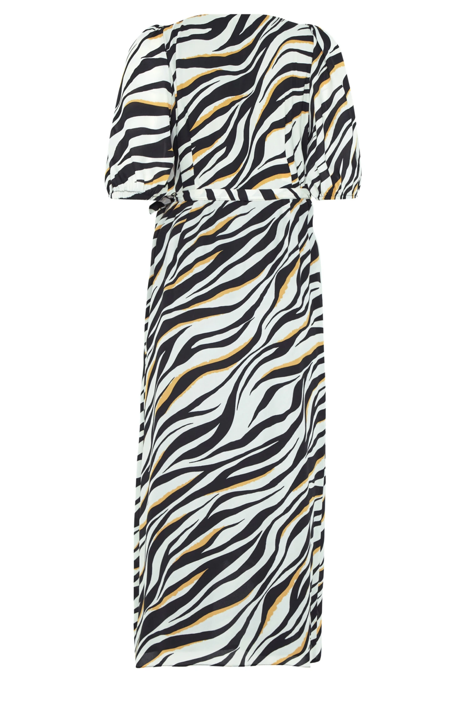 M&Co Black Zebra Print Wrap Dress 7 M&Co Black Zebra Print Wrap Dress - Image 7