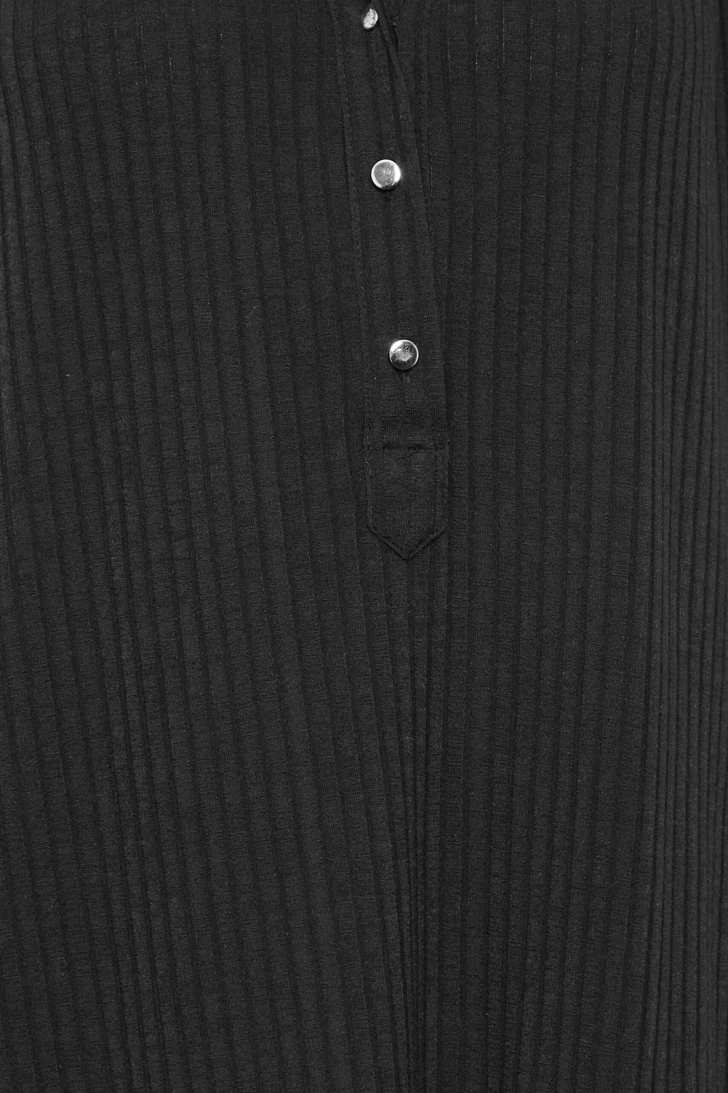 M&Co Black Ribbed V-Neck Shirt 5 M&Co Black Ribbed V-Neck Shirt - Image 5
