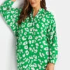 M&Co Green Leopard Print Blouse