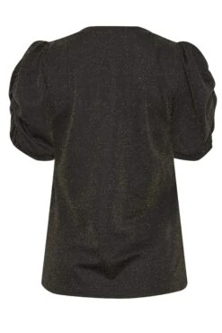 M&Co Black & Gold Shimmer Ruched Sleeve Blouse 13 M&Co Black & Gold Shimmer Ruched Sleeve Blouse -M&Co Sales Store 0c086029 69e6 48 550255 Y scaled