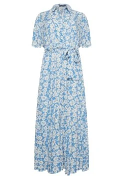 M&Co Light Blue Floral Print Maxi Shirt Dress 12 M&Co Light Blue Floral Print Maxi Shirt Dress -M&Co Sales Store 0c843646 65a3 43 550427 X scaled