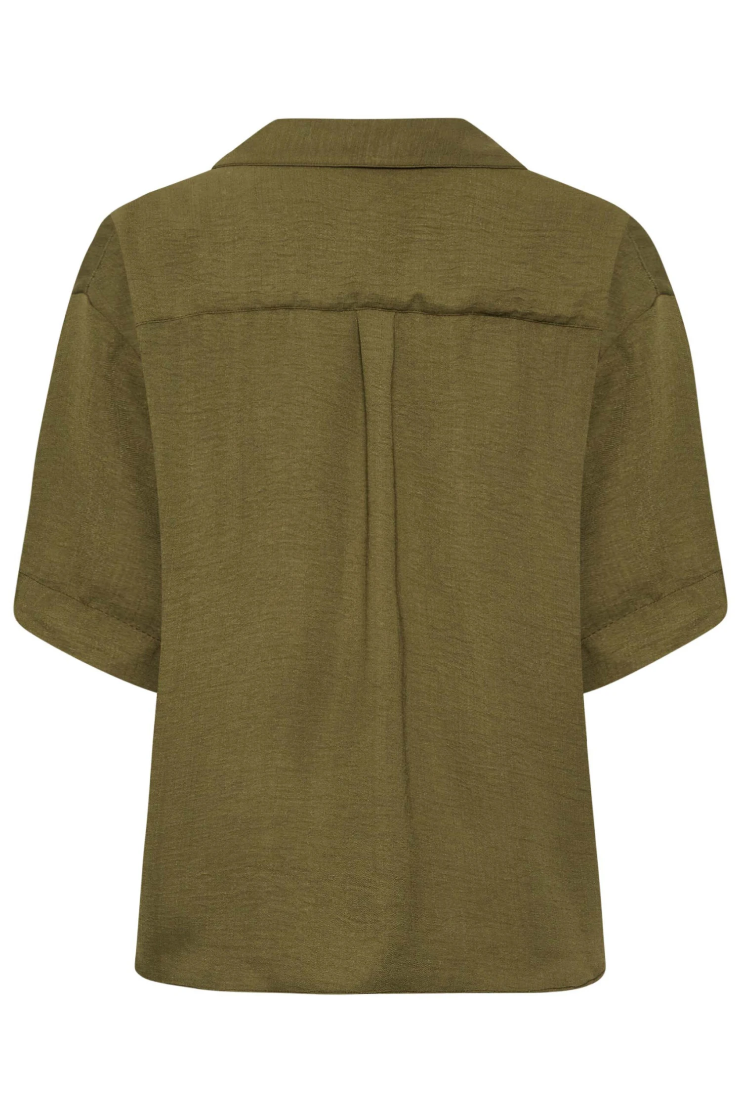 M&Co Olive Green V-Neck Wrap Blouse 7 M&Co Olive Green V-Neck Wrap Blouse - Image 7