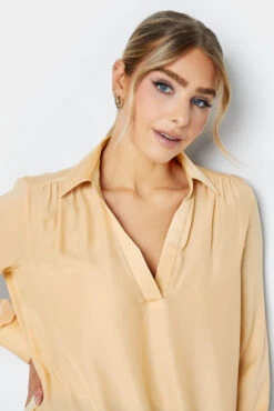 M&Co Yellow Satin V-Neck Blouse -M&Co Sales Store 0d384f73 7671 4a 550289 D scaled