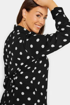 M&Co Black Polka Dot Tie Belt Shirt 12 M&Co Black Polka Dot Tie Belt Shirt -M&Co Sales Store 0e8d979a 5ee2 4d 550039 E scaled