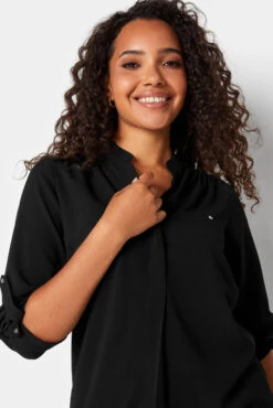 M&Co Black Tab Sleeve Blouse 10 M&Co Black Tab Sleeve Blouse -M&Co Sales Store 0f128ea9 7aff 4a 550105 D scaled