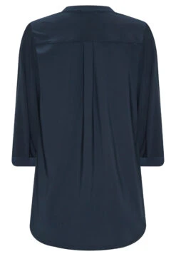 M&Co Navy Blue Half Placket Shirt 13 M&Co Navy Blue Half Placket Shirt -M&Co Sales Store 0fba353b 0b55 49 550345 Y scaled