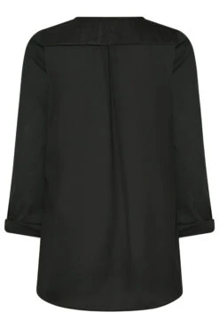 M&Co Black Satin Contrast Panel Shirt 13 M&Co Black Satin Contrast Panel Shirt -M&Co Sales Store 0fc55568 3b0f 42 550371 Y scaled