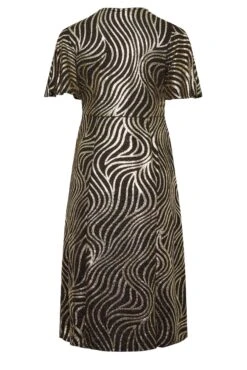 M&Co Black Swirl Print Angel Sleeve Split Hem Midi Dress -M&Co Sales Store 0fec449c 8d8b 4e 550548 Y scaled
