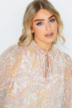 M&Co White Paisley Print High Neck Blouse 10 M&Co White Paisley Print High Neck Blouse -M&Co Sales Store 1038a84c 7a4e 49 550670 D scaled