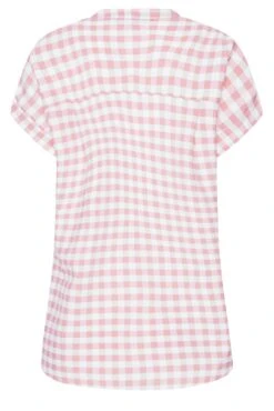 M&Co Pink Gingham Short Sleeve Shirt 13 M&Co Pink Gingham Short Sleeve Shirt -M&Co Sales Store 1078fd68 9b10 45 550224 Y scaled