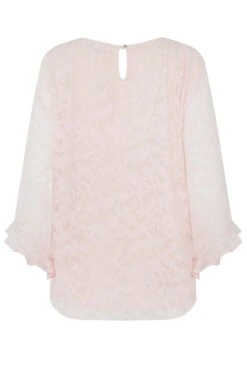 M&Co Pink Burnout Frill Sleeve Top 13 M&Co Pink Burnout Frill Sleeve Top -M&Co Sales Store 10c3f02b d734 4d 550087 Y scaled