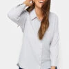 M&Co Grey Button Through Tunic Shirt