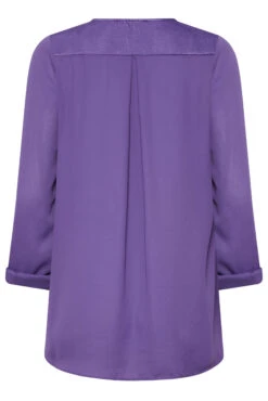 M&Co Purple Satin Contrast Panel Shirt -M&Co Sales Store 12065498 1a8f 40 550372 Y scaled
