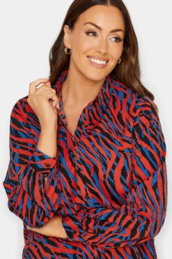 M&Co Red Zebra Print Long Sleeve Shirt -M&Co Sales Store 138cec67 1ba2 42 550477 D scaled