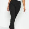 M&Co Black Stretch Tapered Trousers