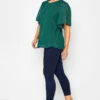 M&Co Green Shimmer Angel Sleeve Blouse