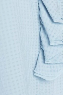 M&Co Blue Gingham Frill Front Blouse -M&Co Sales Store 16208e3c 2a15 4f 550177 Z