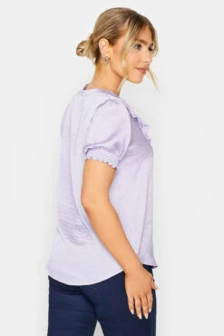 M&Co Lilac Purple Frill Satin Blouse 9 M&Co Lilac Purple Frill Satin Blouse -M&Co Sales Store 16af9b4b 1335 46 550173 C scaled