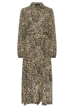 M&Co Brown Leopard Print Midaxi Shirt Dress -M&Co Sales Store 16d5a3d7 4f77 45 550392 X scaled