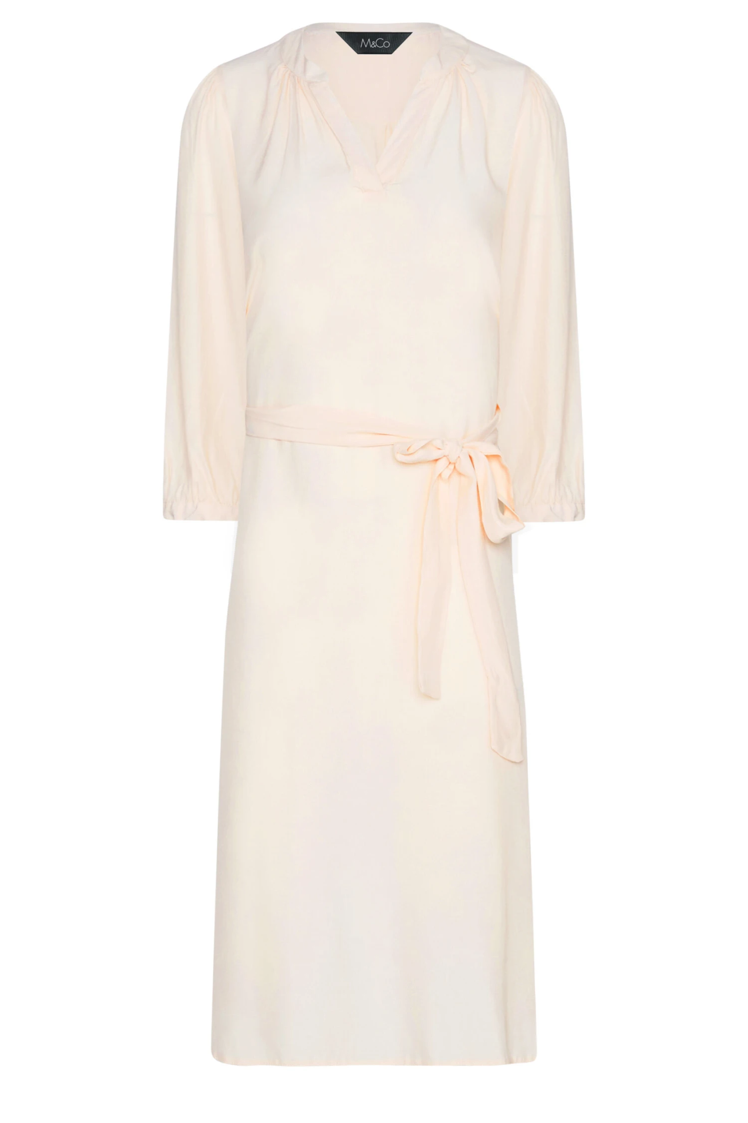 M&Co Light Pink Tie Waist Tunic Dress 6 M&Co Light Pink Tie Waist Tunic Dress - Image 6