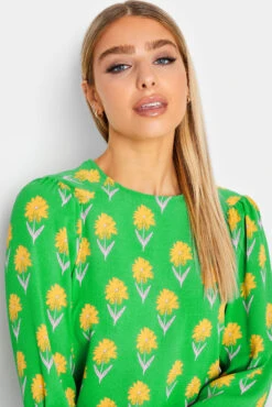 M&Co Green Floral Print Long Sleeve Blouse -M&Co Sales Store 184fd916 98e3 47 550583 D scaled