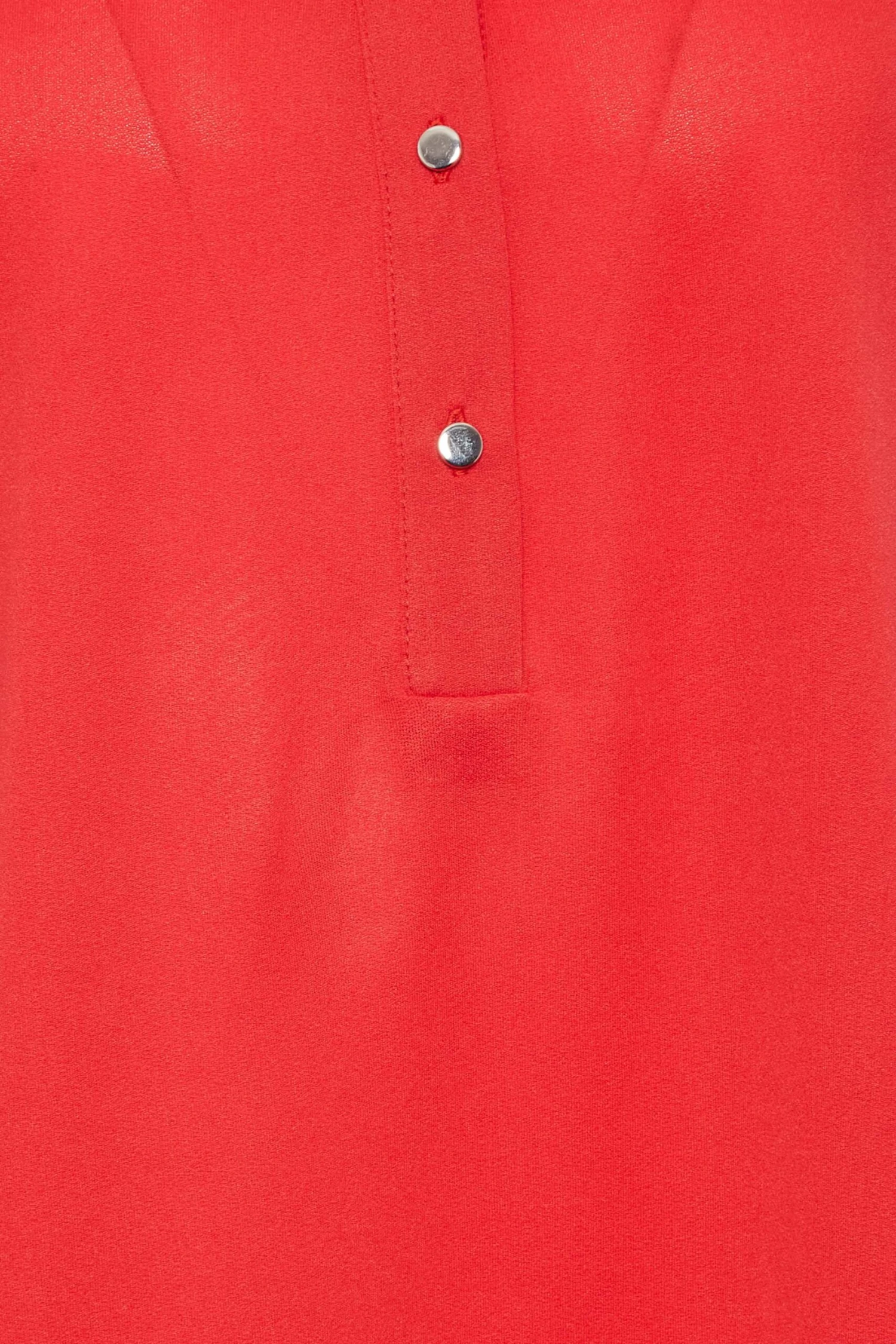 M&Co Red Half Placket Jersey Shirt 5 M&Co Red Half Placket Jersey Shirt - Image 5