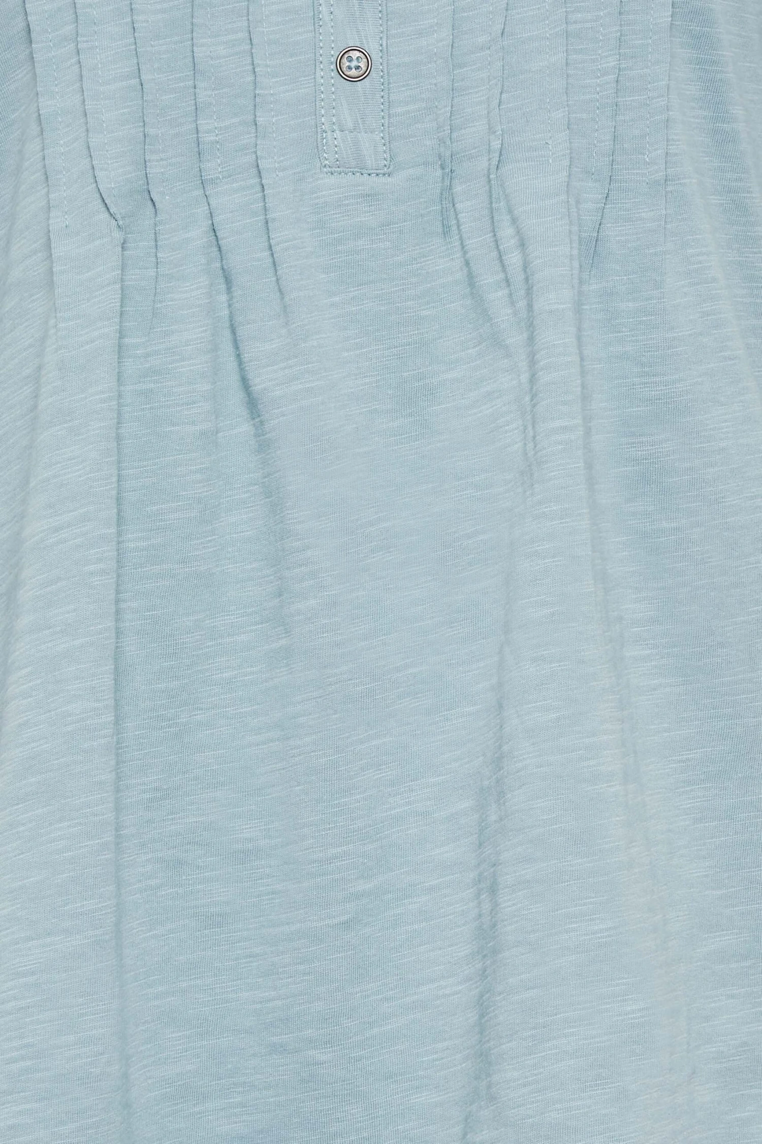 M&Co Pale Blue Cotton Henley Top 5 M&Co Pale Blue Cotton Henley Top - Image 5