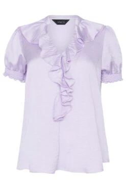 M&Co Lilac Purple Frill Satin Blouse 12 M&Co Lilac Purple Frill Satin Blouse -M&Co Sales Store 19f63cc0 ecc0 42 550173 X scaled