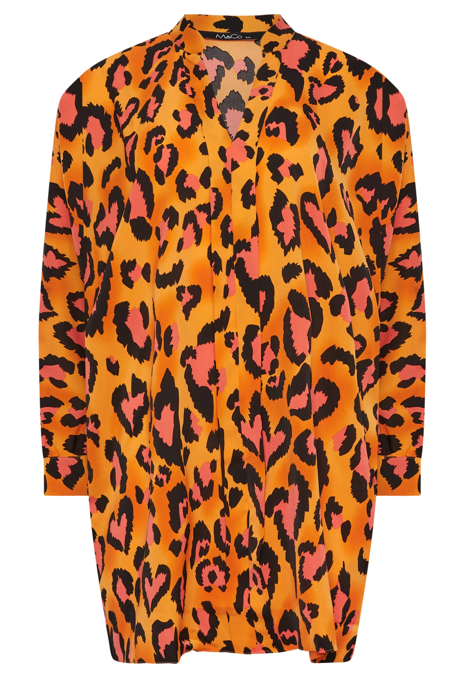 M&Co Orange Leopard Print Blouse 6 M&Co Orange Leopard Print Blouse - Image 6
