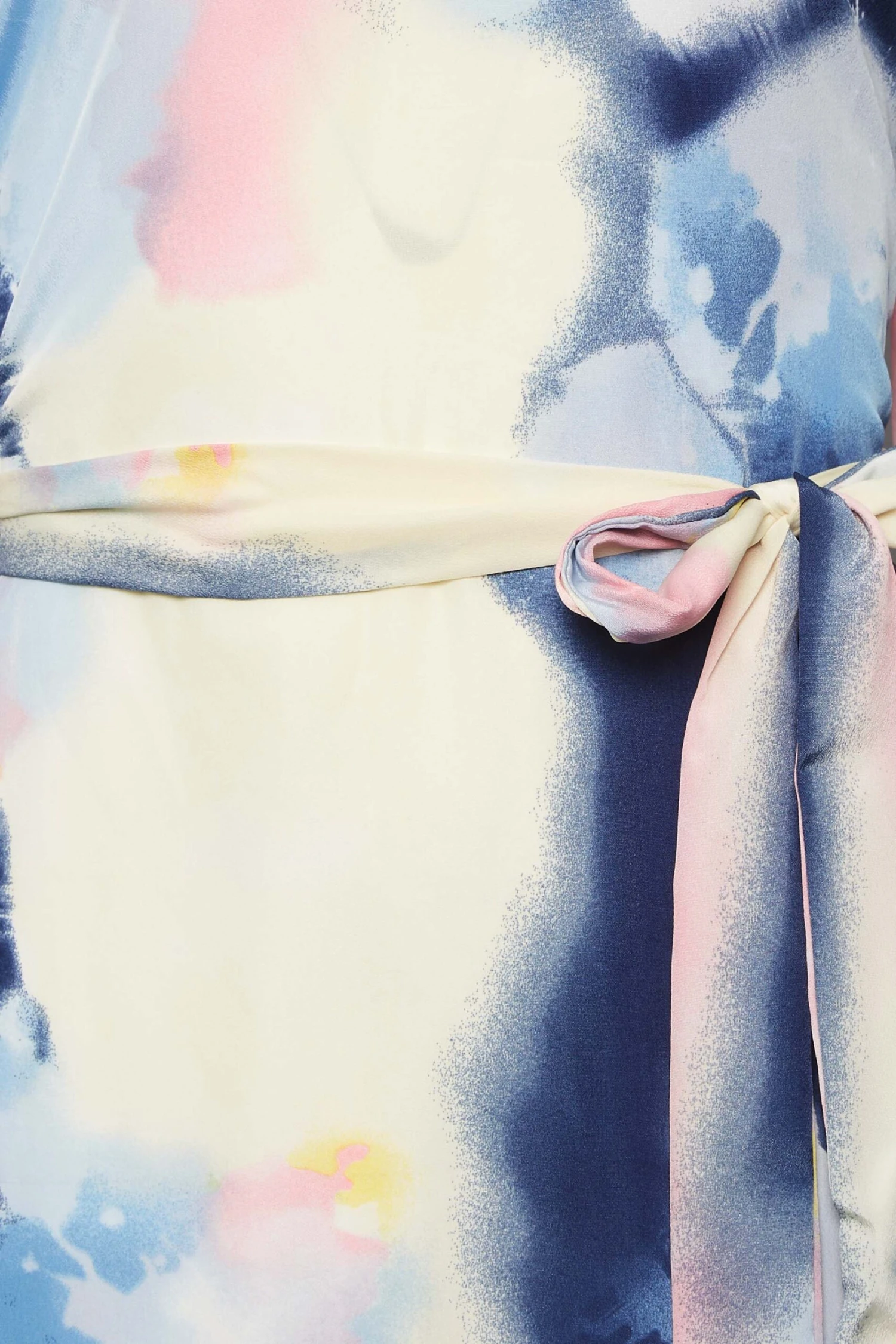 M&Co Blue Abstract Print Tie Waist Tunic Dress 5 M&Co Blue Abstract Print Tie Waist Tunic Dress - Image 5