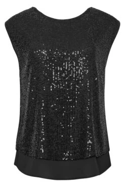 M&Co Black Sequin Tie Back Top 12 M&Co Black Sequin Tie Back Top -M&Co Sales Store 1c95e9bd 1fcb 40 550037 X scaled
