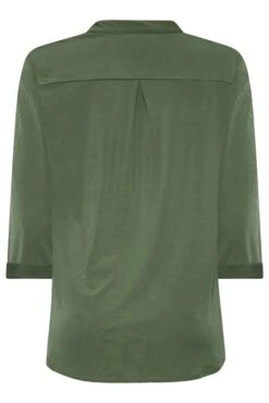 M&Co Khaki Green Half Placket Shirt 13 M&Co Khaki Green Half Placket Shirt -M&Co Sales Store 1eef0728 04ec 45 550351 Y scaled