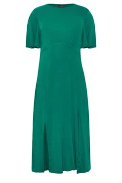 M&Co Forest Green Angel Sleeve Split Hem Midi Dress -M&Co Sales Store 20066d91 e696 4e 550499 X scaled