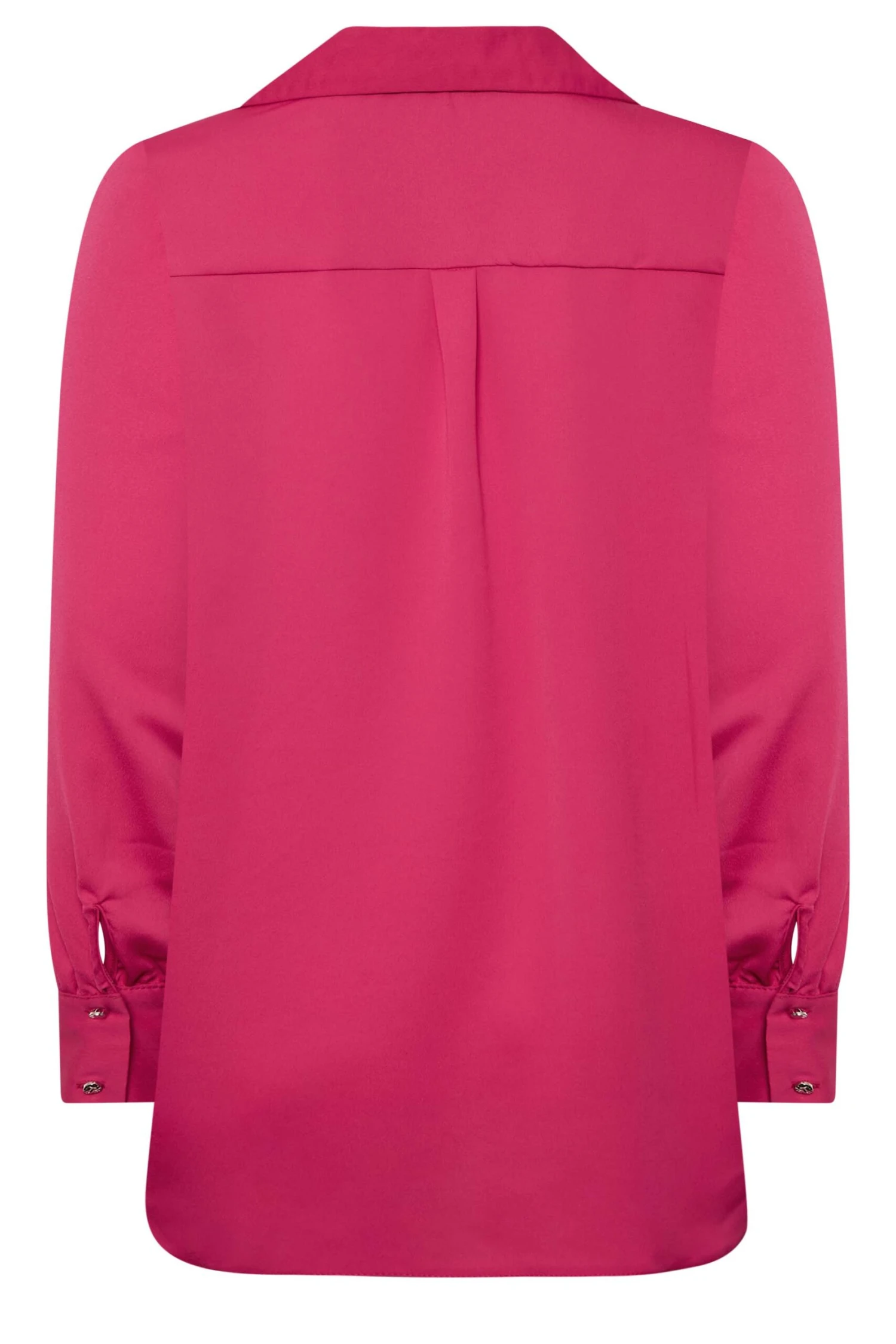 M&Co Hot Pink V-Neck Collared Blouse 7 M&Co Hot Pink V-Neck Collared Blouse - Image 7